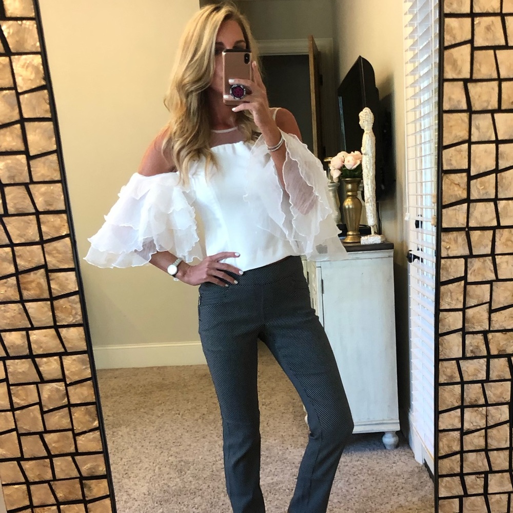 Cold shoulder blouse